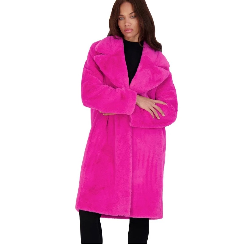 Avec Les Filles Pink Teddy Jacket